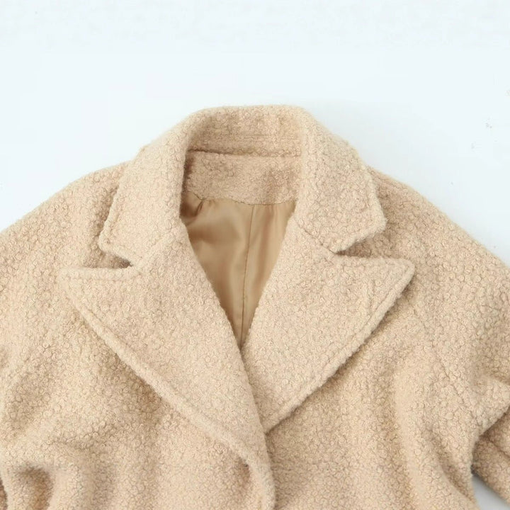 Drune | Langer Teddy-Mantel – Warm und Modern für Damen