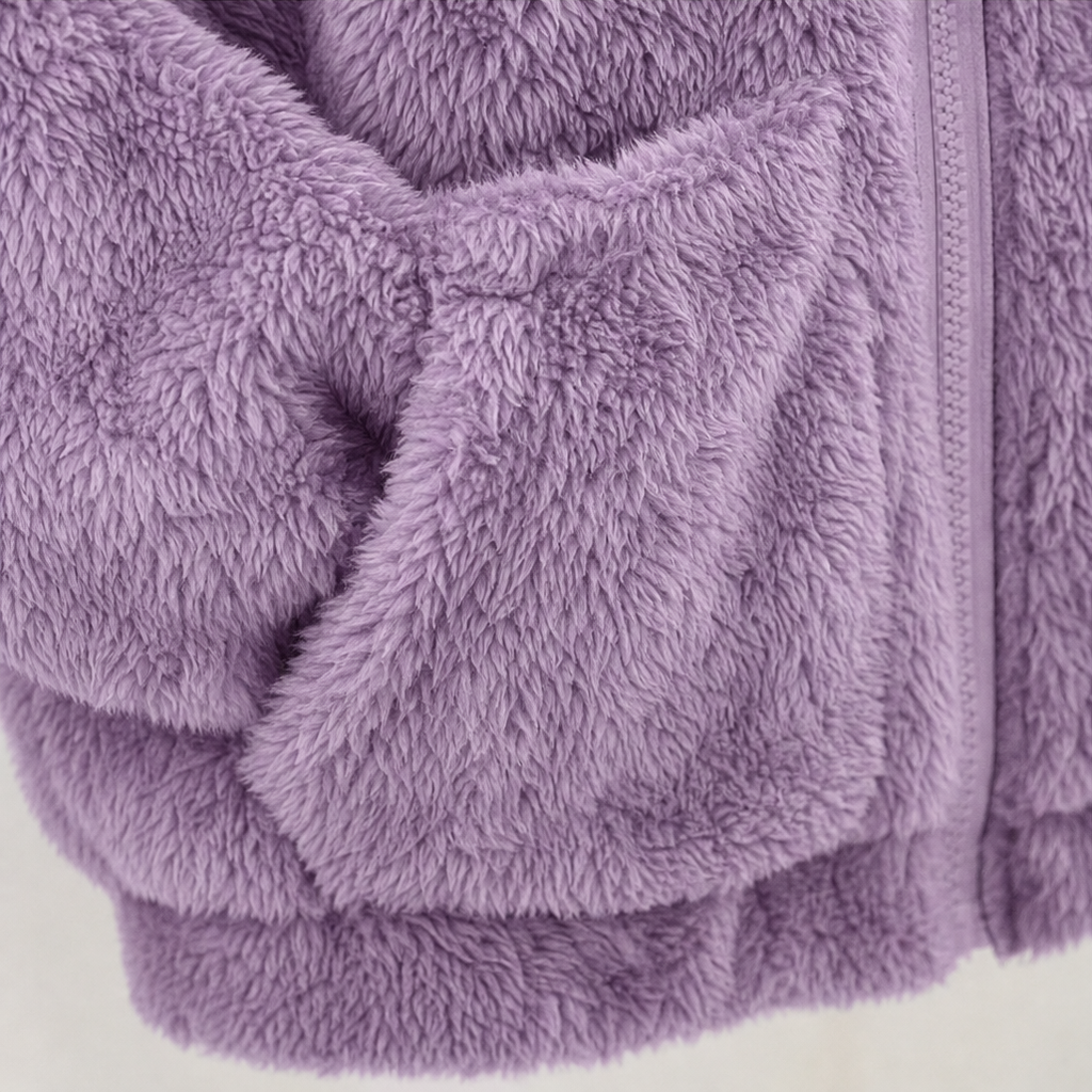 Cloudhug | Hooded Plush Zip-Up Jacket – Weich und Warm für Frauen