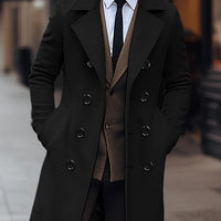 Adrian | Eleganter Trenchcoat Mit Doppelreihiger Wollmischung
