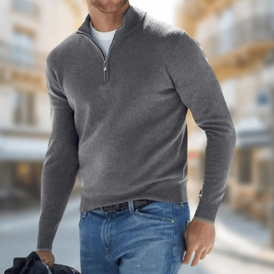 Sebastian | Lightweight Quarter-Zip Knit Pullover for Men