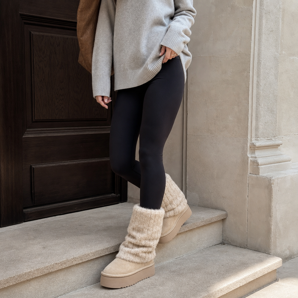 SnugLift | Plattform Winterstiefel mit Kunstfell für Damen