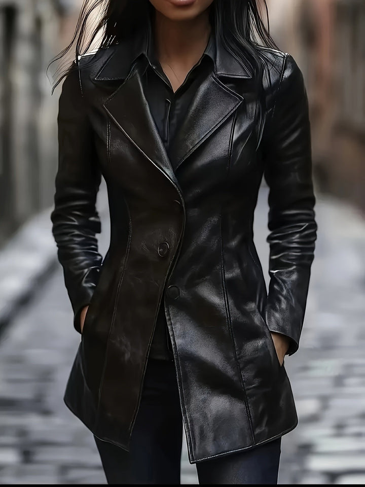 Rosaline | Taillierter Mid-Length Coat – Elegantes Design für Frauen