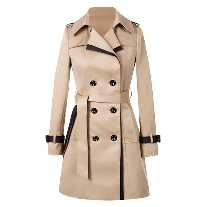 Helena | Elegant Long Trench Coat with a Feminine Silhouette