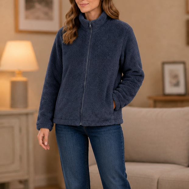 Velora | Fleecejacke mit Stehkragen – Weich und Warm für Frauen