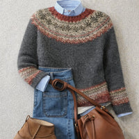 Freja | Timeless Women's Knitted Sweater with Nordic Pattern