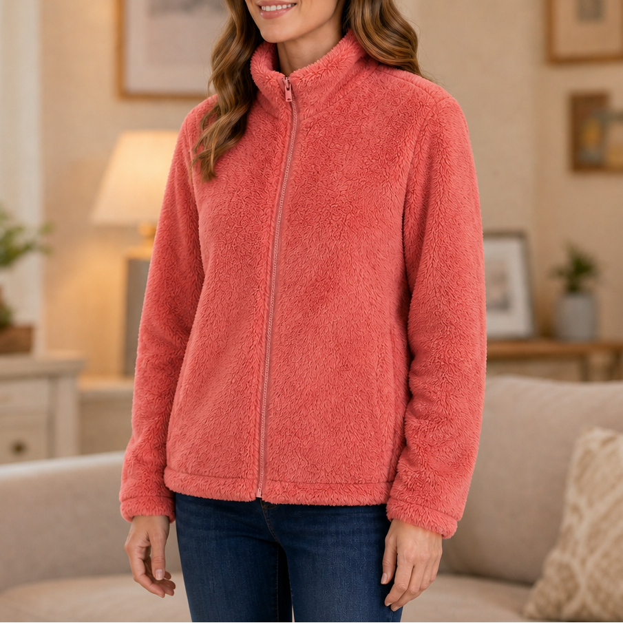 Velora | Fleecejacke mit Stehkragen – Weich und Warm für Frauen