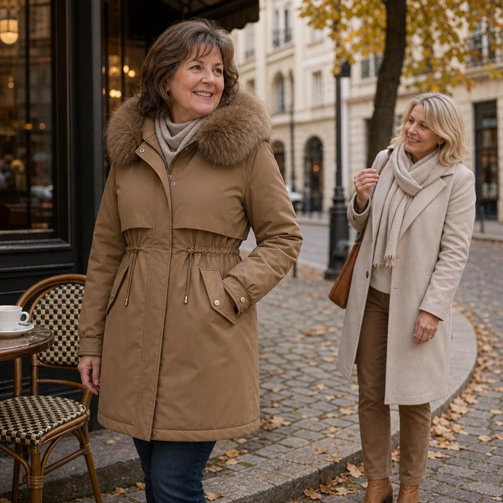 Velora | Mid-Length Parka – Plush-Lined für modische Wärme