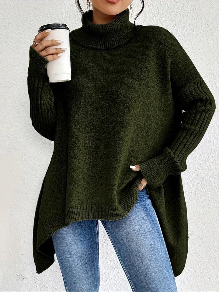 Greta | Oversized Turtleneck Sweater für Damen – Bequem und Stylisch