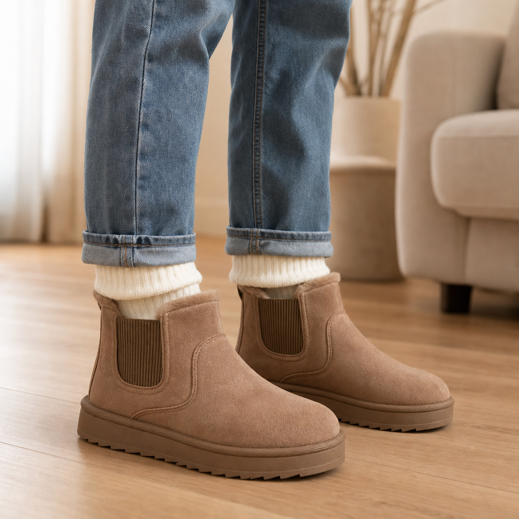 Cozywalk | Futtergefütterte Slip-On Winterstiefel für Damen