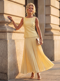Valeria | Elegantes Plissee-Outfit als Zweiteiliges Set