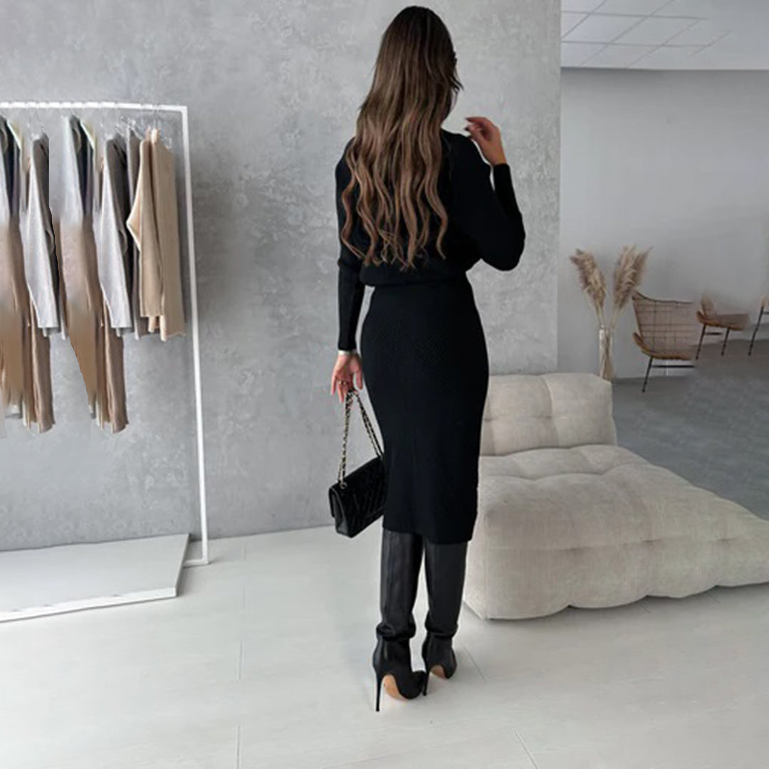 Jennifer | Elegant and Timeless Two-Piece Set with Sweater and Skirt