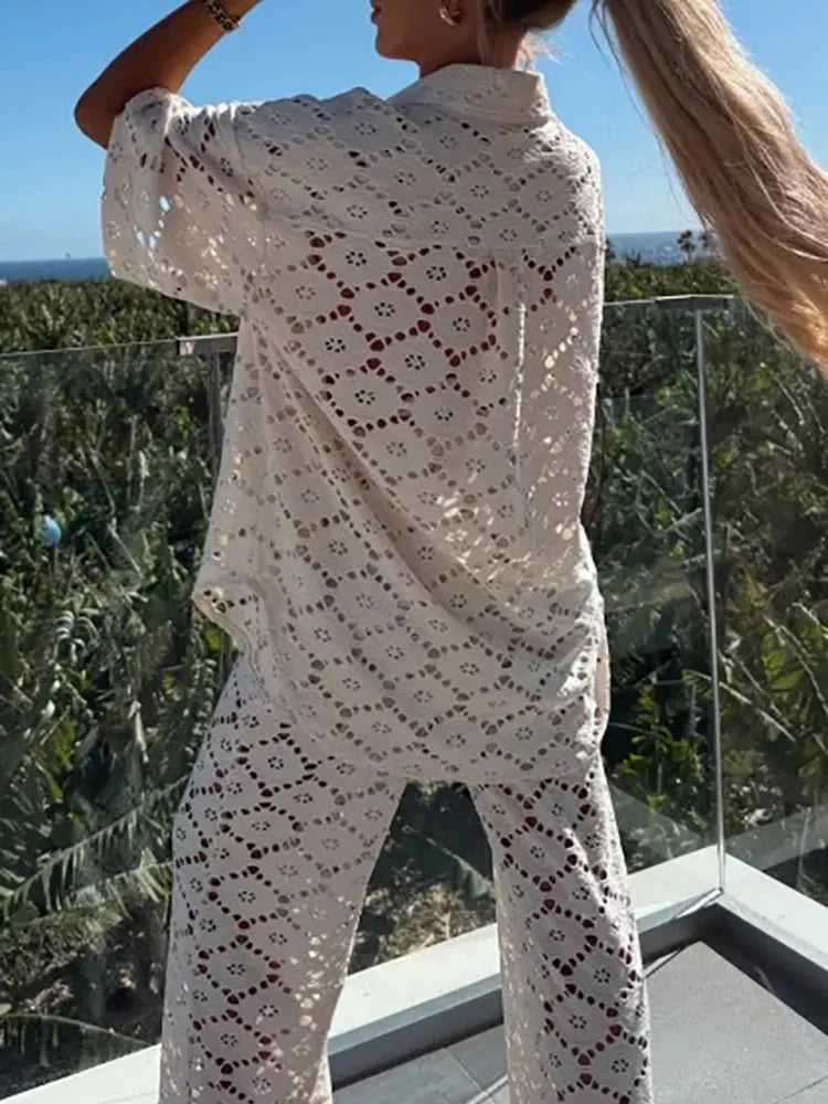 Alina | Zweiteiliges Outfit – Elegantes Spitzen-Design für Damen