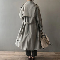 Amara | Water-Repellent Long Trench Coat with Classic Elegance