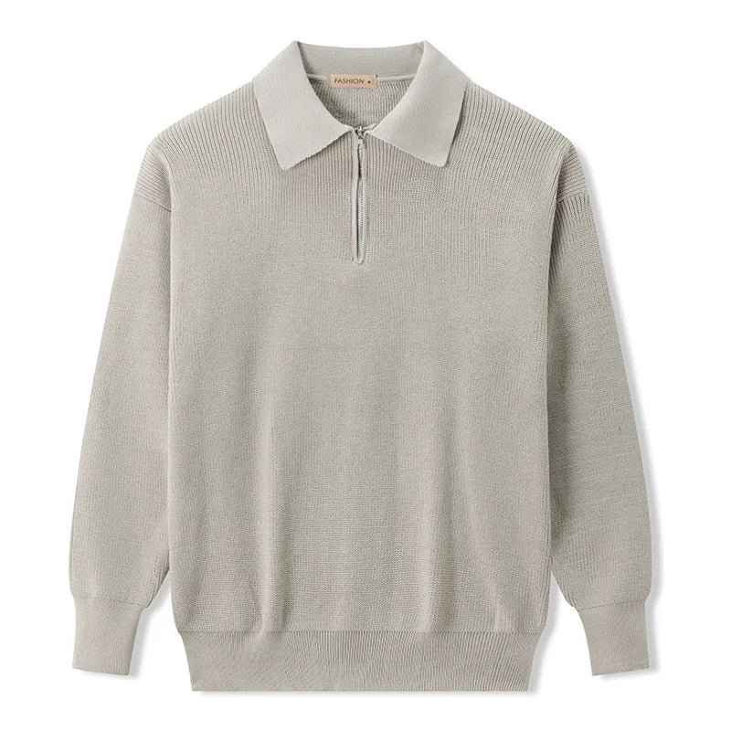 Klaus | Strickpullover mit Reißverschluss – Eleganter Stil für Männer
