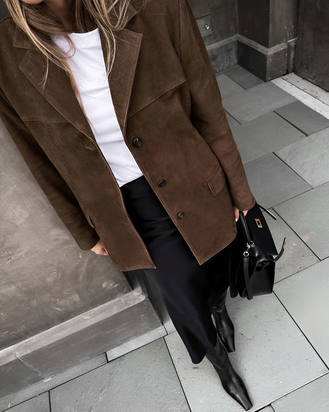 Heike | Eleganter Und Stilvoller Suede Blazer