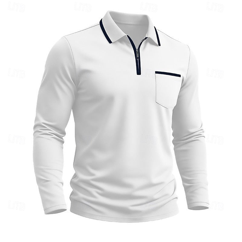 Maurice | Quarter-Zip Polo-Shirt – Eleganter, Modern Fit für Herren