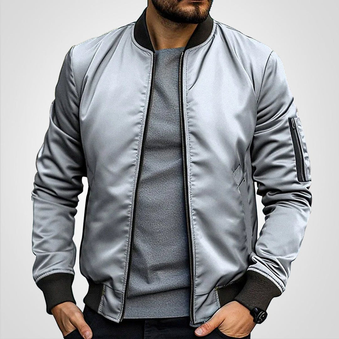 Thomas | Classic Men’s Bomber Jacket with Lightweight Transitional Comfort