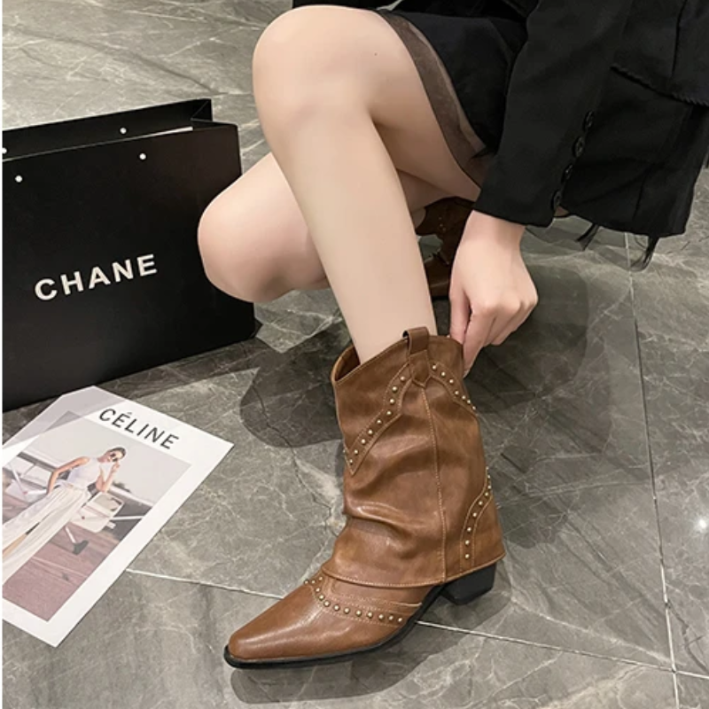 Valentina | Striking Western Boots with Studs for Women