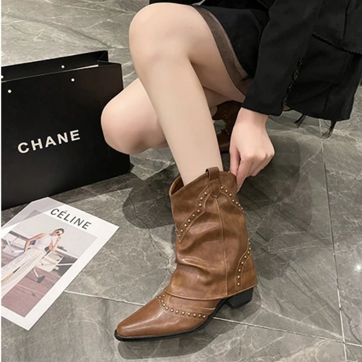 Valentina | Striking Western Boots with Studs for Women