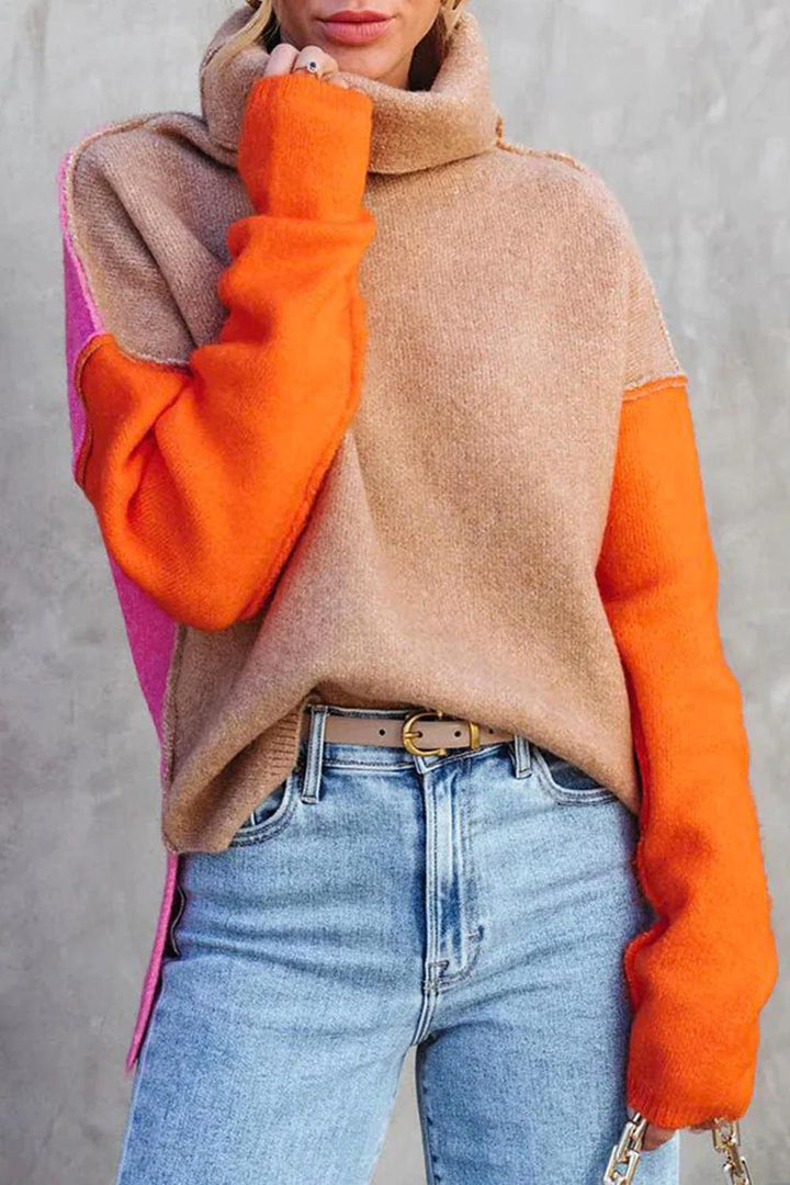 Doreen | Color Block Pullover Sweater for Women