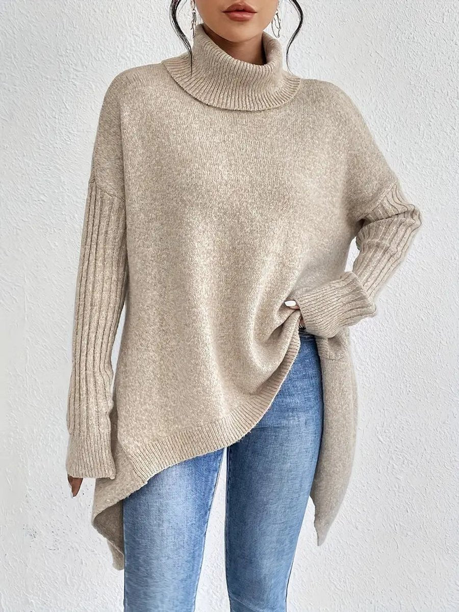Greta | Oversized Turtleneck Sweater für Damen – Bequem und Stylisch