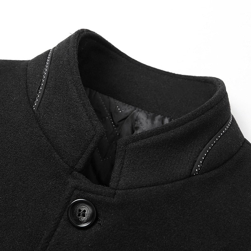 Gregory | Stehkragen-Mantel – Zeitlos Elegante Wärme für Herren