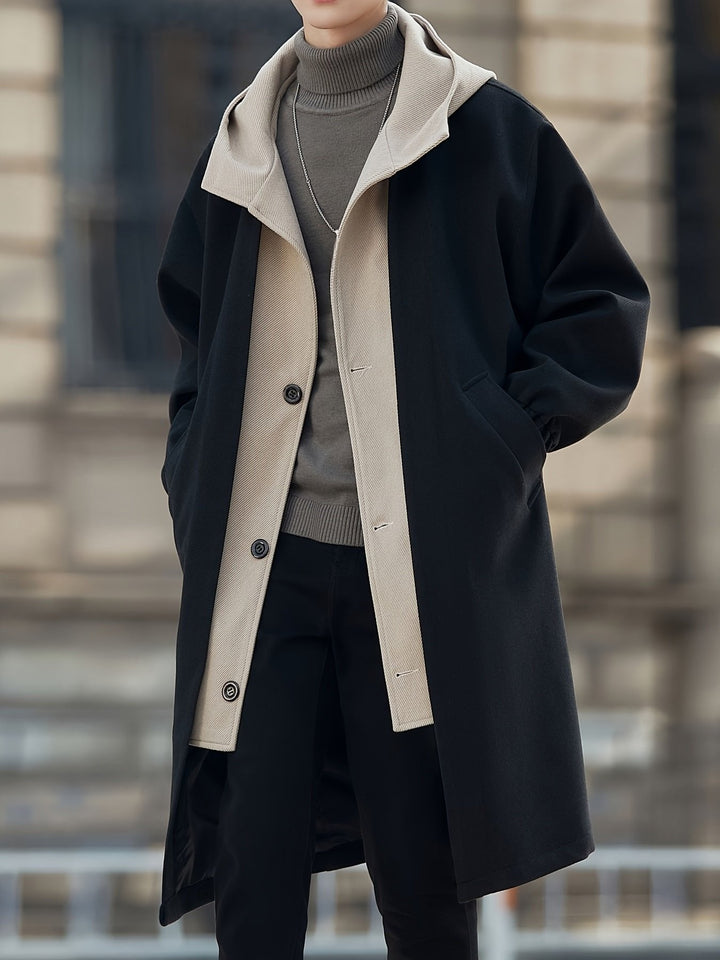 Harrison | Hooded Longline Coat – Zeitlose Eleganz für Jeden Tag