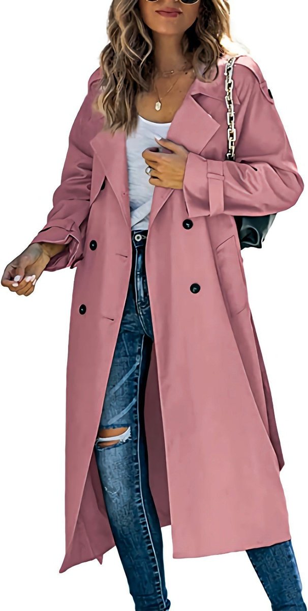 Alessia | Stilvoll Oversized Trenchcoat Mit Gürtel