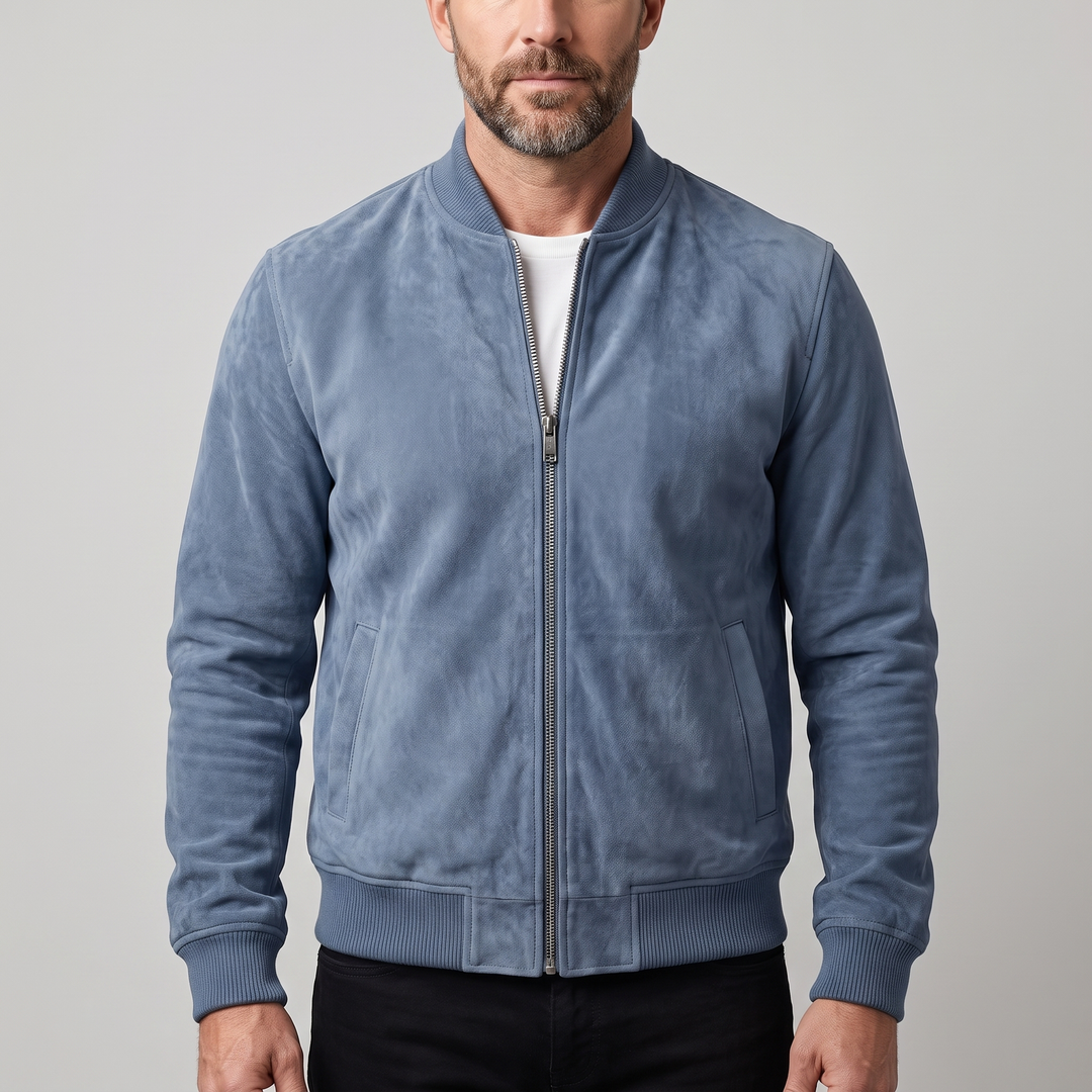 Montclair | Suede Bomber Jacket – Klassischer Stil für Männer