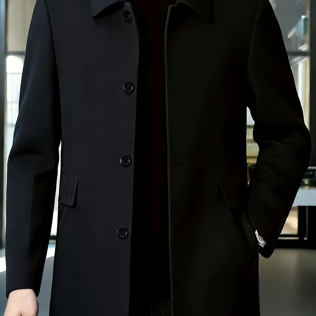 Gerard | Überziehmantel – Eleganter Single-Breasted Stil für Männer