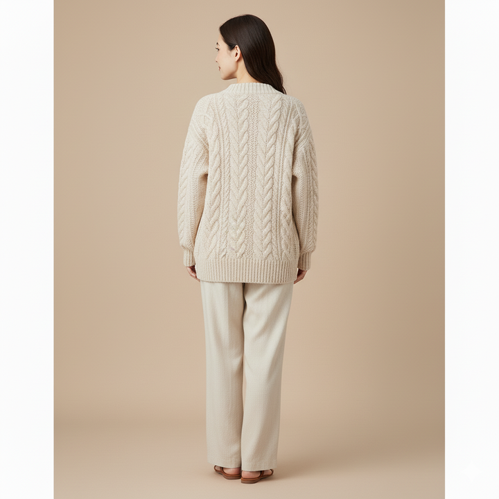 Angela | Bequemer Strickjacke