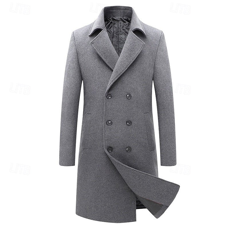 Malcolm | Double-Breasted Overcoat – Timeless Style for Men