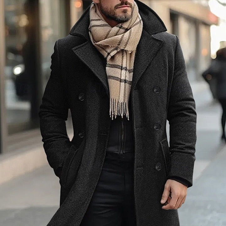 Malcolm | Double-Breasted Overcoat – Timeless Style for Men