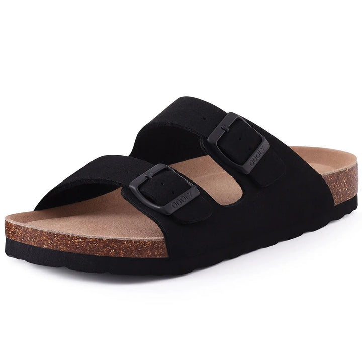 Lotte | Stilvolle Und Bequeme Wildleder-Pantoletten Mit Korksohle