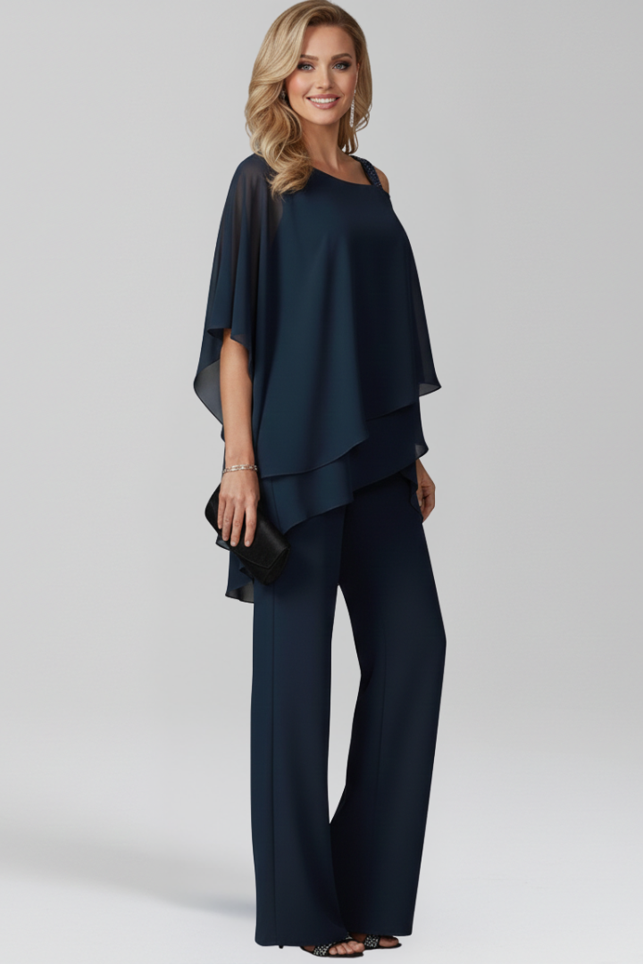 Jana | Wide-Leg Jumpsuit – Elegantes Cold-Shoulder-Design für Damen