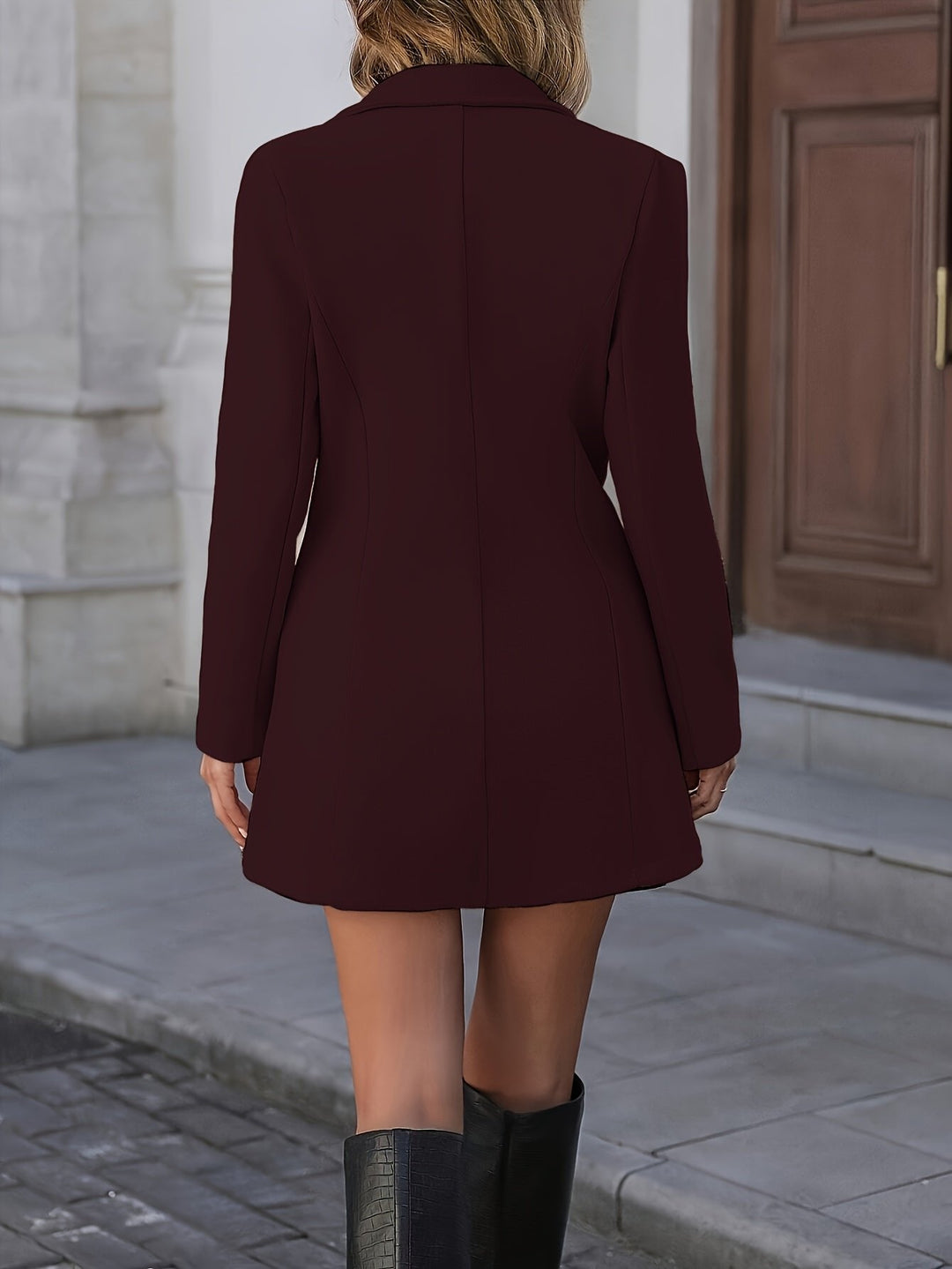 Annalise | Mid-Length Coat – Waist-Cinching Elegance für Frauen