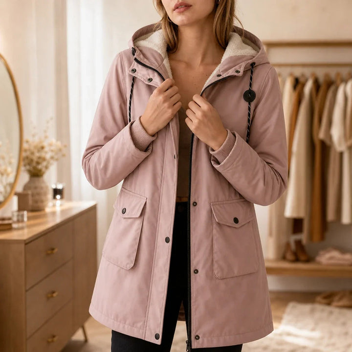 Everwarm | Long Hooded Parka für Frauen – Stylisch und Warm