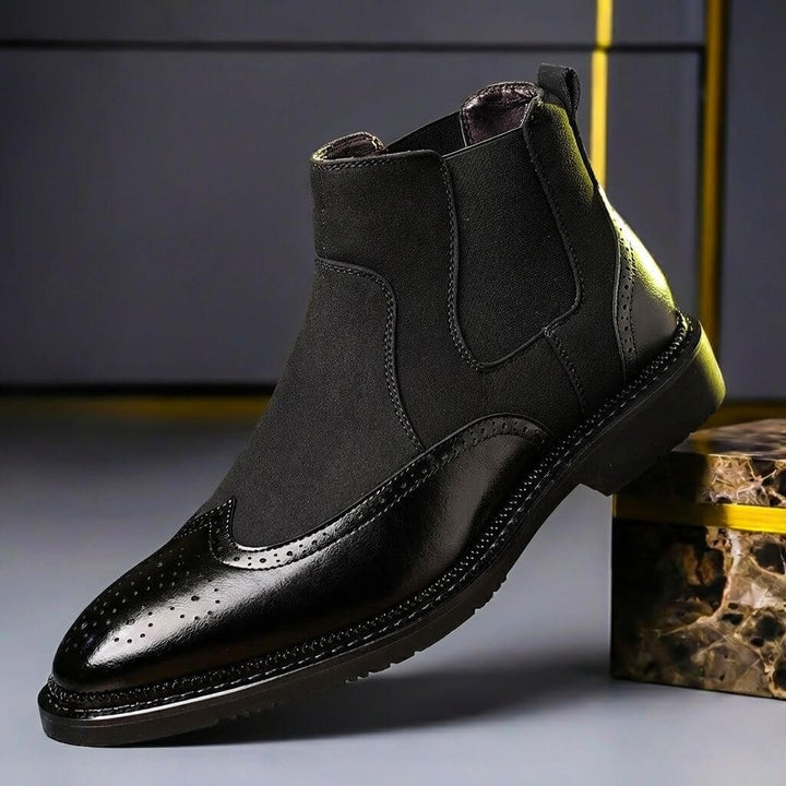 Justin | Chelsea Boots aus Leder und Wildleder