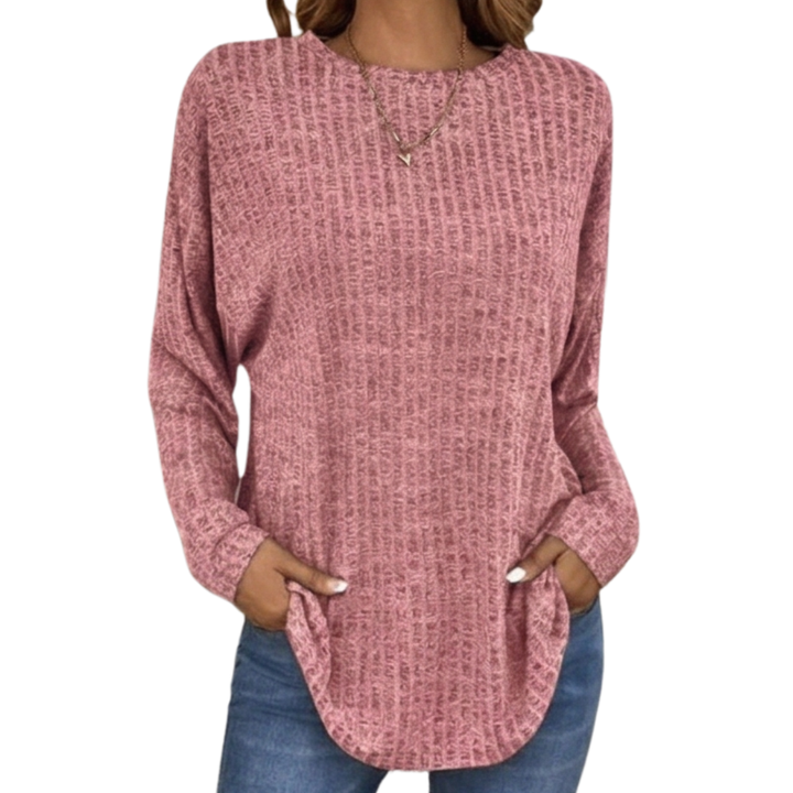 Wovelle | Waffle Knit Oversized Sweater – Flauschiger Komfort für Jede Gelegenheit