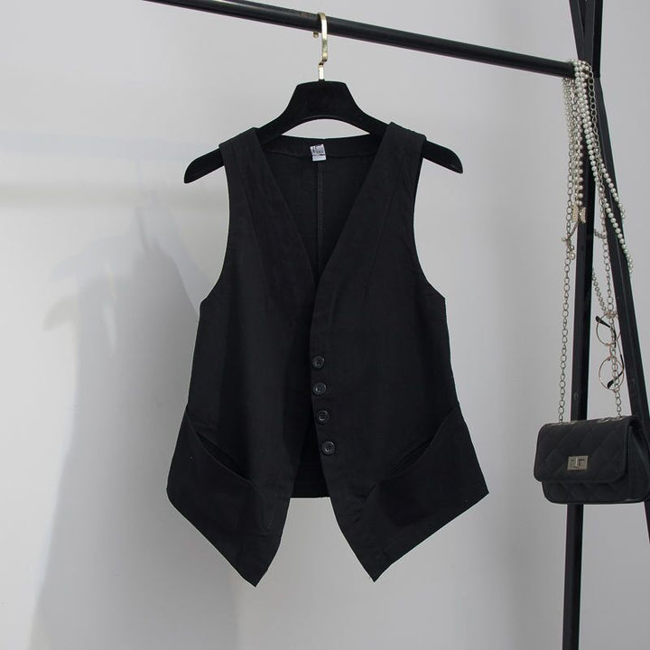Ursula | Elegant and Lightweight Linen Vest for Women