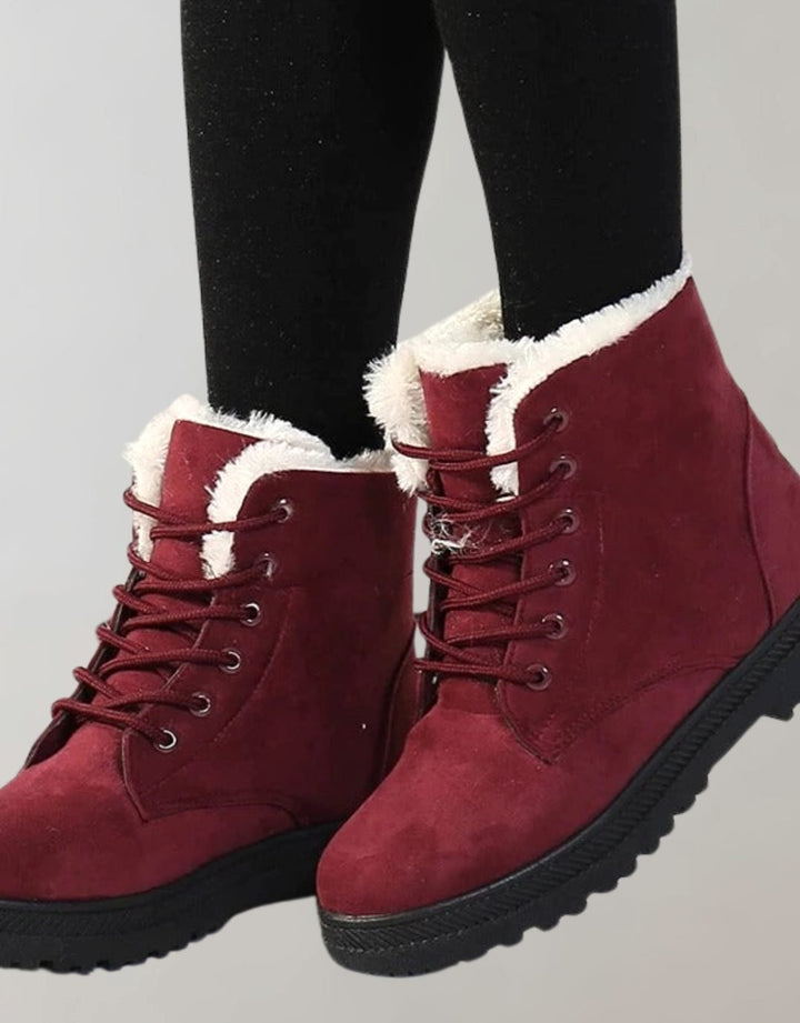 Luisa | Stiefeletten – Gefütterte Schnür-Winterboots für Damen