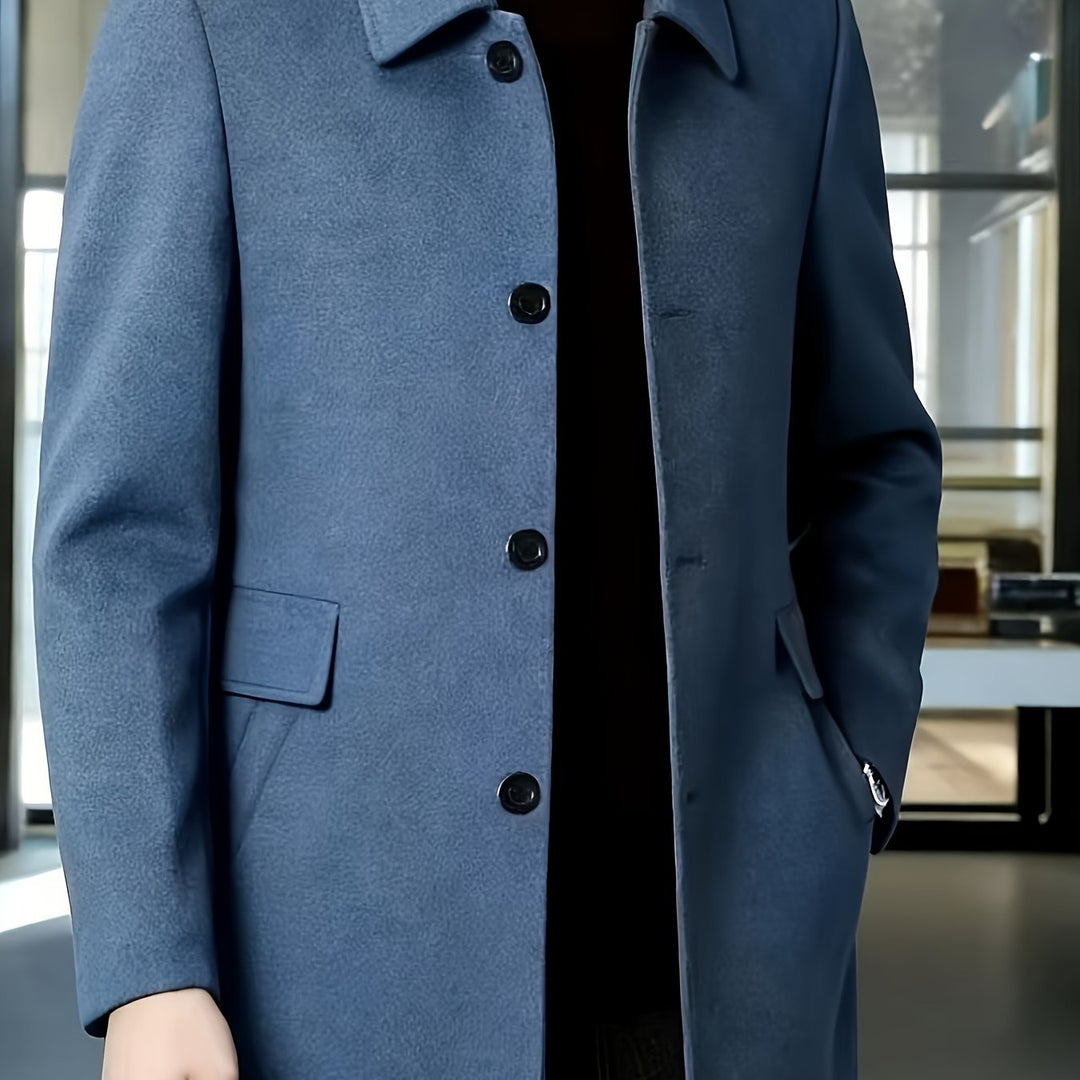 Gerard | Überziehmantel – Eleganter Single-Breasted Stil für Männer