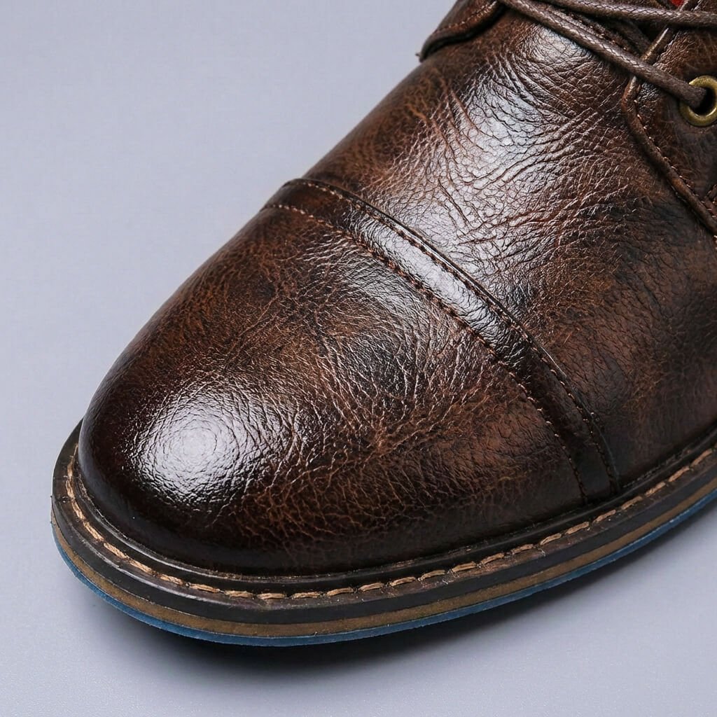 Adrian | Klassischem und hochwertige zweifarbige Lederstiefel 7