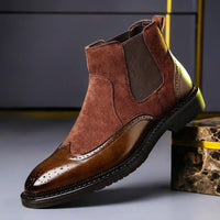 Maximilian | Exclusive and Stylish Men's Boots Made of Smooth and Suede Leather