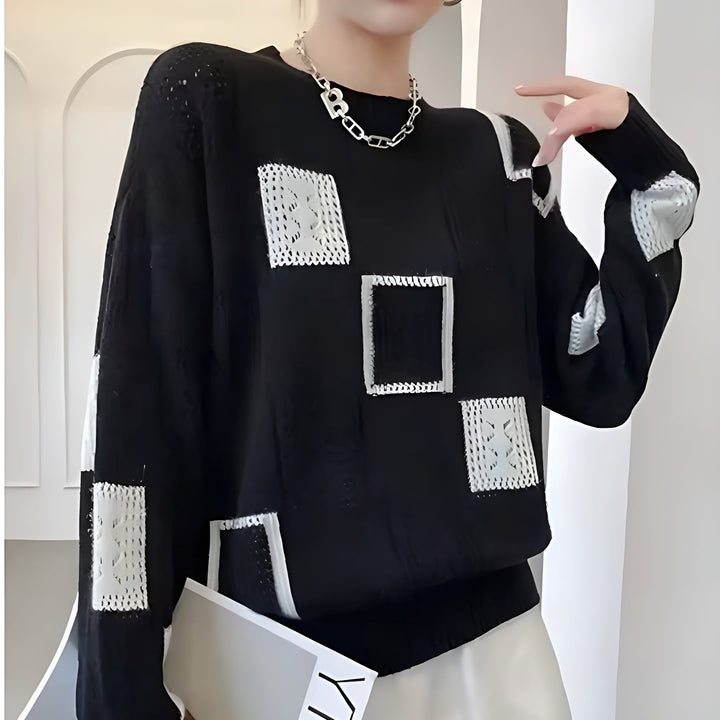 Alice | Eleganter Pullover mit Karos 4