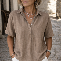 Lina | Lightweight Linen Blouse for Everyday Wear