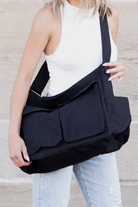 Camille | Oversize Canvas Tote Bag with Adjustable Shoulder Strap