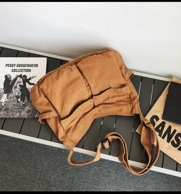 Alina | Geräumige Canvas Tragetasche mit Verstellbarem Schultergurt 6