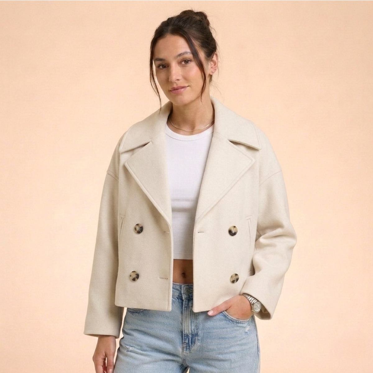 Allegra | Damen Kurzmantel – Elegant, Bequem & Vielseitig für Übergang und Winter 0