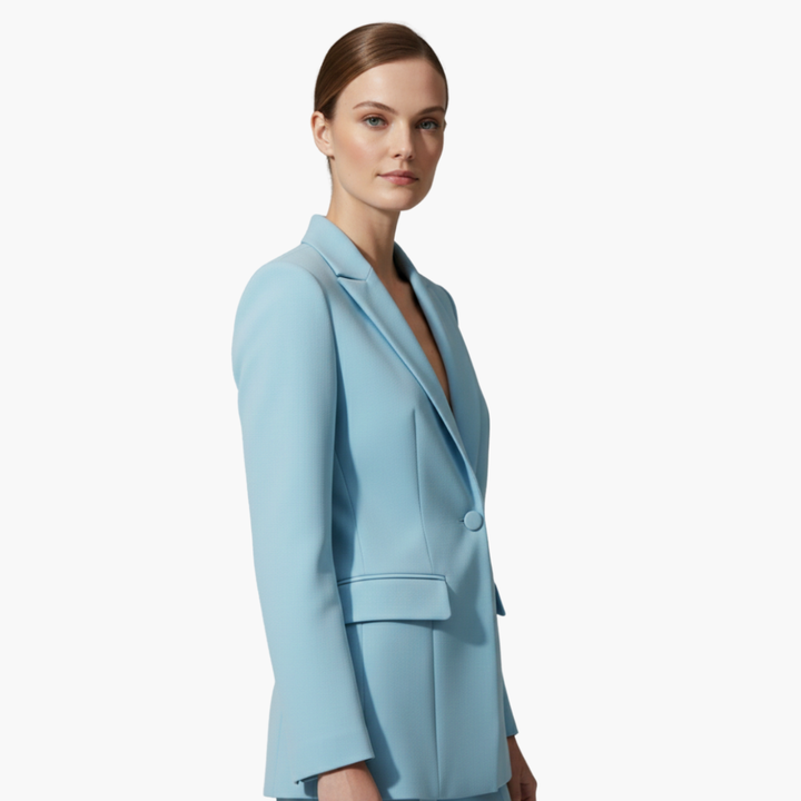 Allegra | Elegantes, Maßgeschneidertes Damenanzug Blau – Blazer & Hose Set für Stilvolle Anlässe 4